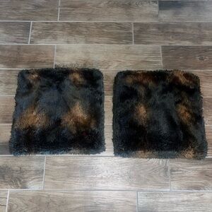 Pottery Barn faux fur pillow covers